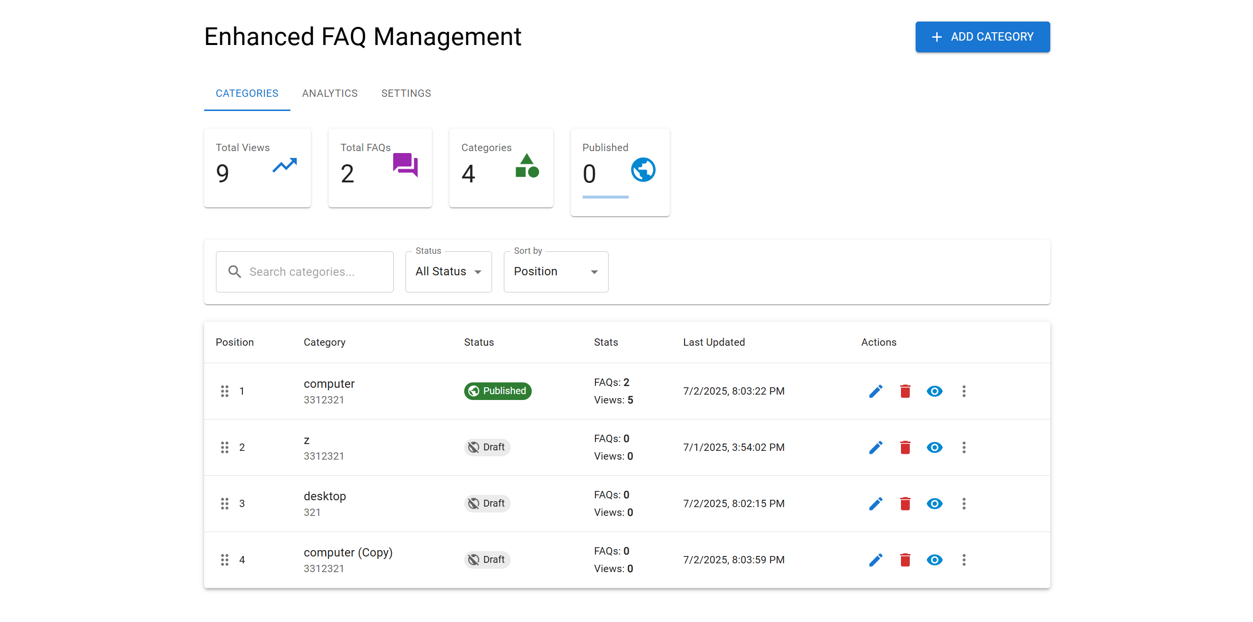 SCCCI FAQ Management